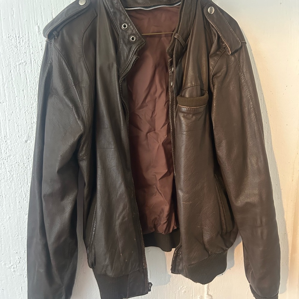 Men's Brown Leather Jacket